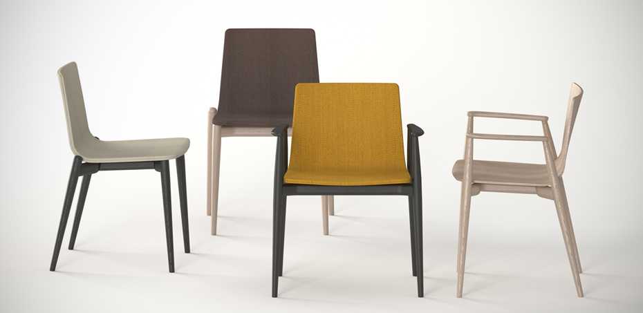 Pedraliのイタリアデザイン木製チェアコレクションMalmö、デザイナー 