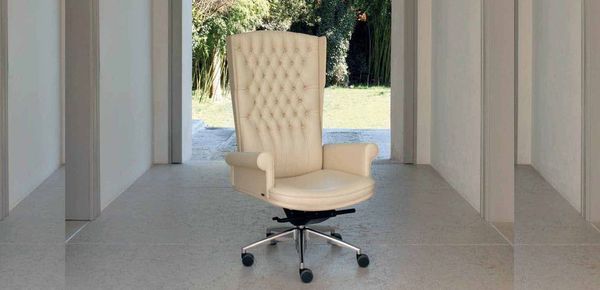 Empire leather armchair Mascheroni アンティーク 椅子
