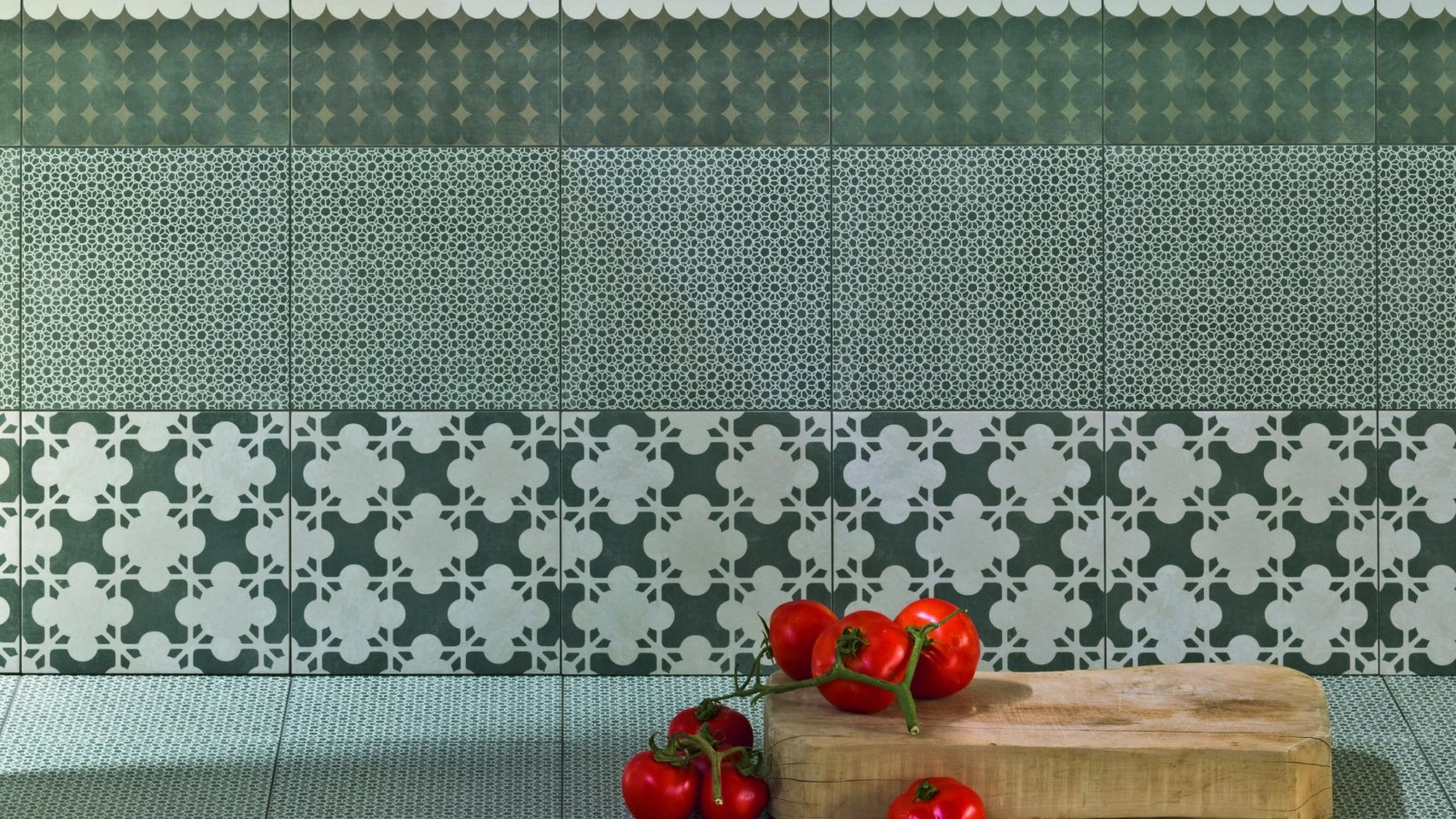 Mutina の Azulej Trama 柄のディテール