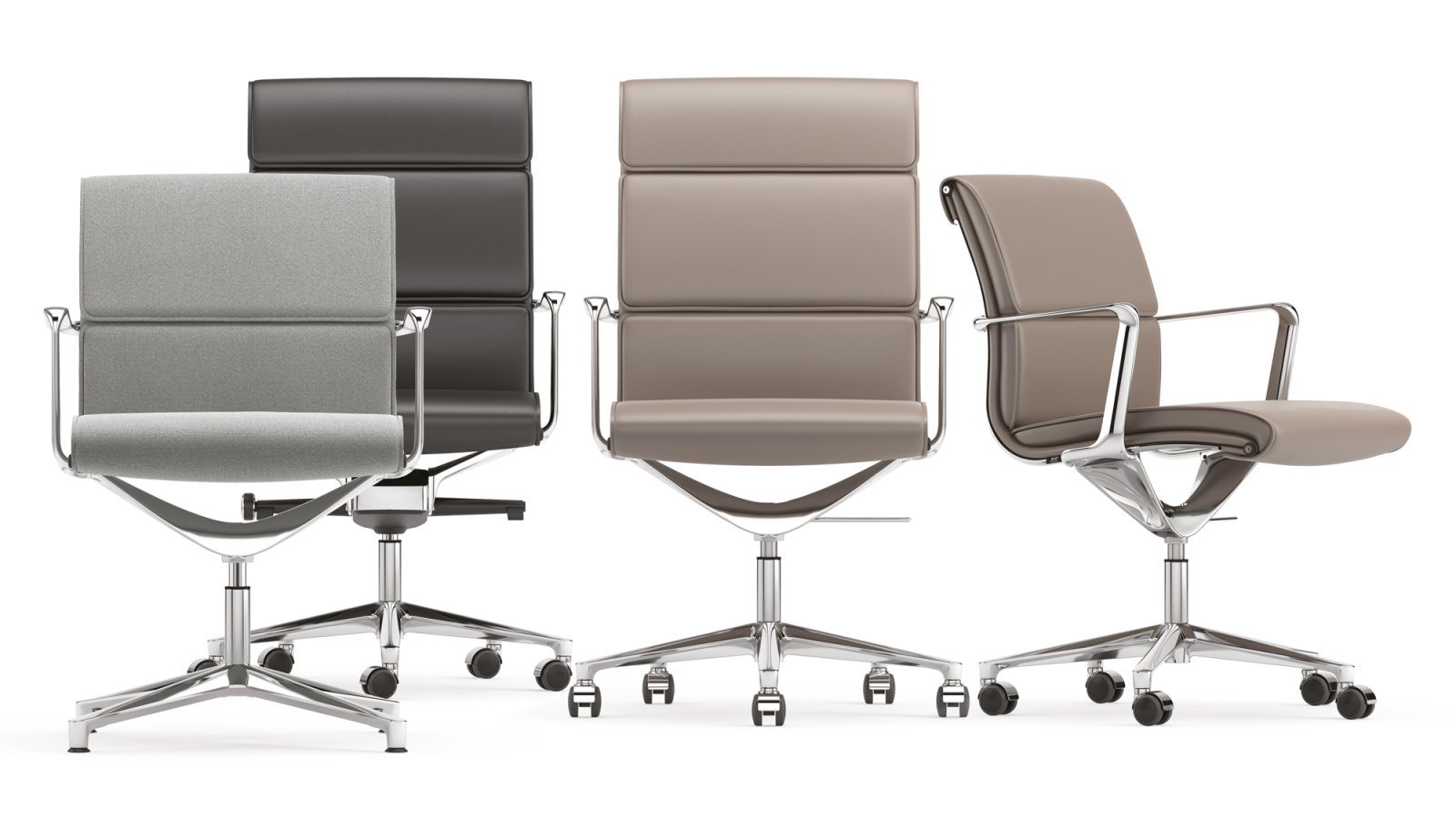 会議テーブルを囲む役員チェアUna Chair