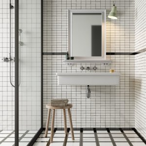 Mutina Margherita 手描き柄タイル Double White