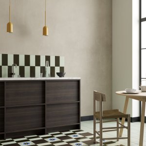 Mutina Margherita 手描き柄タイル Square Orange