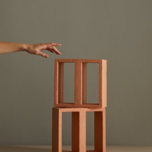 Tally のスクリーンを立てたバスルーム