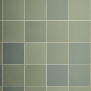 2ミリ目地で並ぶChalk色Mews正方形タイル11x11