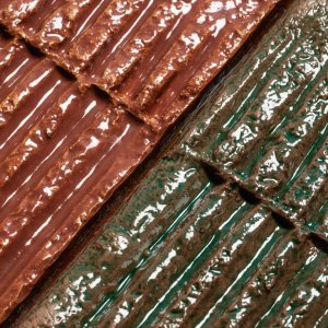 縦に貼られた Chamotte ブリック