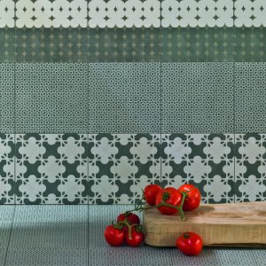 Mutina の Azulej Trama 柄のディテール