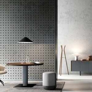 グレー扉の Arche ツートーンサイドボード