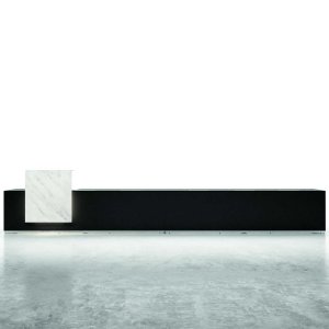 天板下のファブリック製ケーブル椎骨