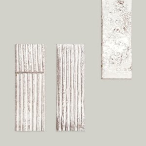 Mutina の Chamotte 壁のあるカフェスペース