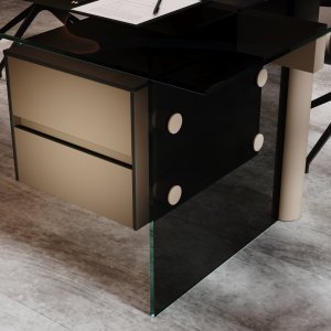 強化ガラスの Cloud コーヒーテーブル、47 × 47 cm