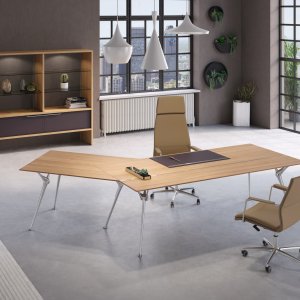 二本の脚に代わる Genesis の木製ブリッジ型サイドユニット