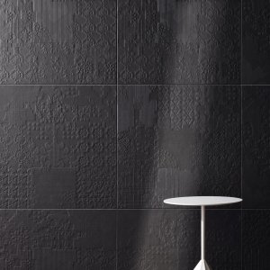 Mutina の Déchirer で床と壁を仕上げたバスルーム