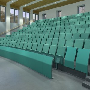 無垢材の肘当て付き肘掛け