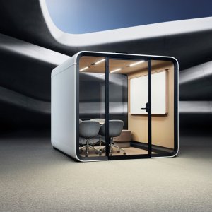 自由に選んだ椅子が並ぶ Framery Six の室内