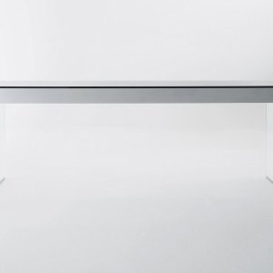 Air Desk の手作業ブラシ仕上げ黒アルミニウム