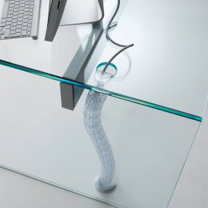 レザー調合わせクリスタル天板の Air Desk