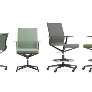 ICF Office のシルクグレー粉体塗装フレーム