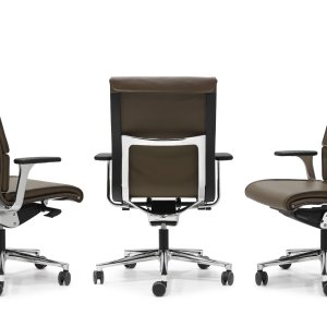 キャスター付き5本脚ベースのUna Executive