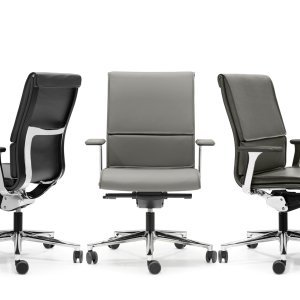 Una Chairの2色エラスティックメッシュのディテール