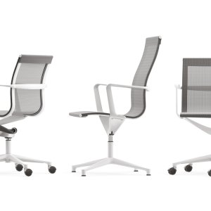 Una Chairキャスターのクロームめっきザマックカバー