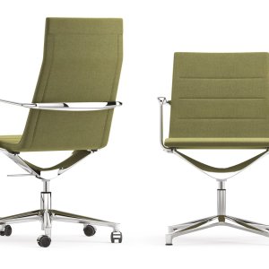 キャスター付き5本脚ベースのValea Chair