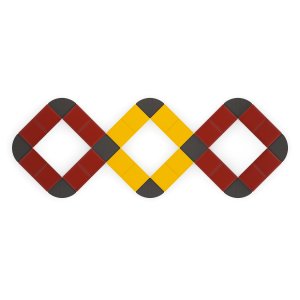 グリーンのファブリックのハイバック Kiik クッション