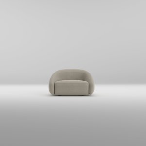 Apperのソファ、低い背がひと続きで肘へ回り込む