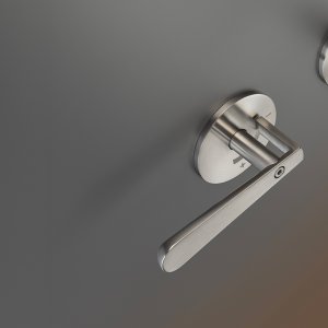 Lutezia（Cea Design）、サテン仕上げステンレスのツーハンドル水栓