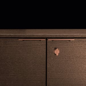 ナチュラルオークとローズカッパーの明るいメタール