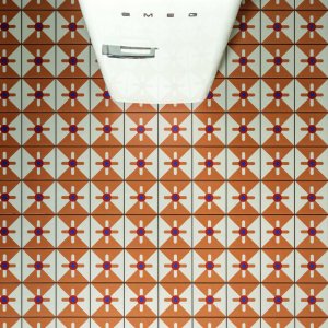 Margherita ハーフタイル Parallel Orange 20.5×10.1cm