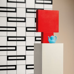 Mutina Margherita 手描き柄タイル Rhombus Black