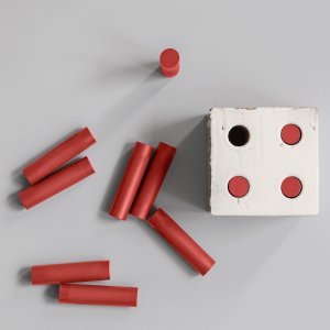 Mutina Bloc のテラコッタ壁、各ブロックに4つの孔