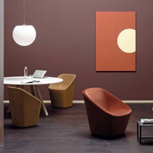 スチール十字ベースの丸形 Arki-Table ARK/2