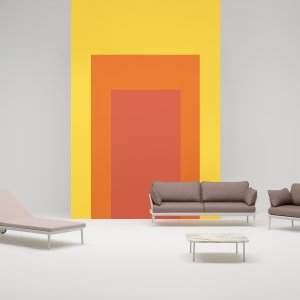 肘掛けなしの Pedrali Buddy Sofa 219/2