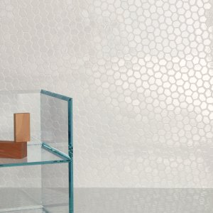 テラコッタ目地でコントラストをつけた Botanica White