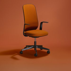 白いフレームの Sitland Skate タスクチェア