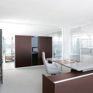 複層ガラスの Archiutti オフィスパーティション www.60