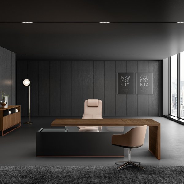 About Office の細部まで仕上げた役員空間