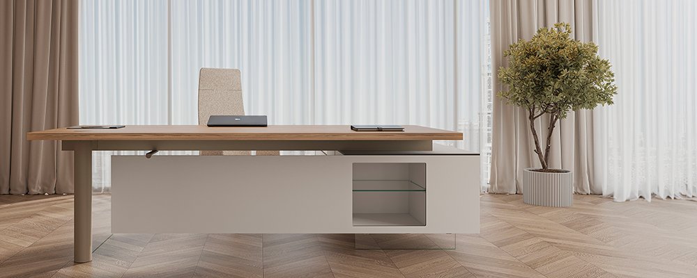 デスク＋サイドテーブル＋収納